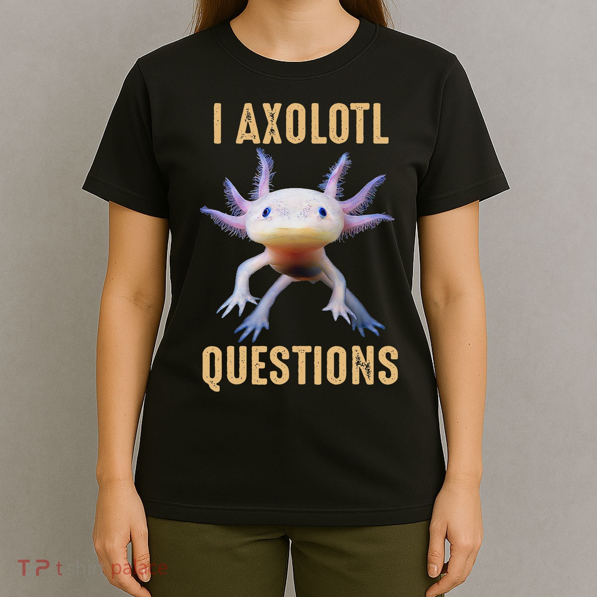 I Axolotl Questions Retro Vintage T-Shirt