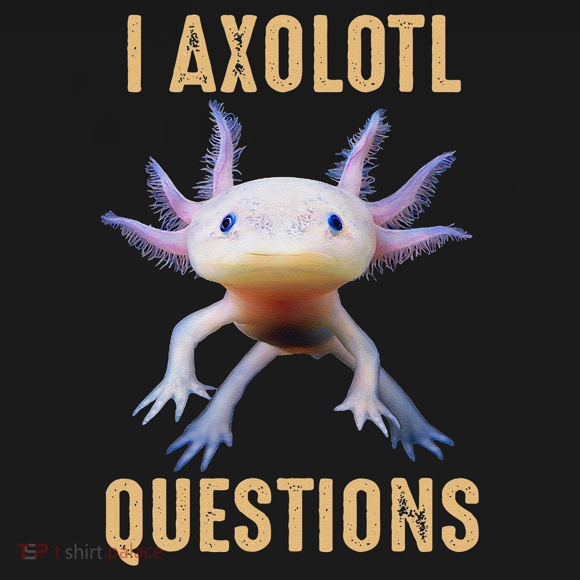 I Axolotl Questions Retro Vintage T-Shirt