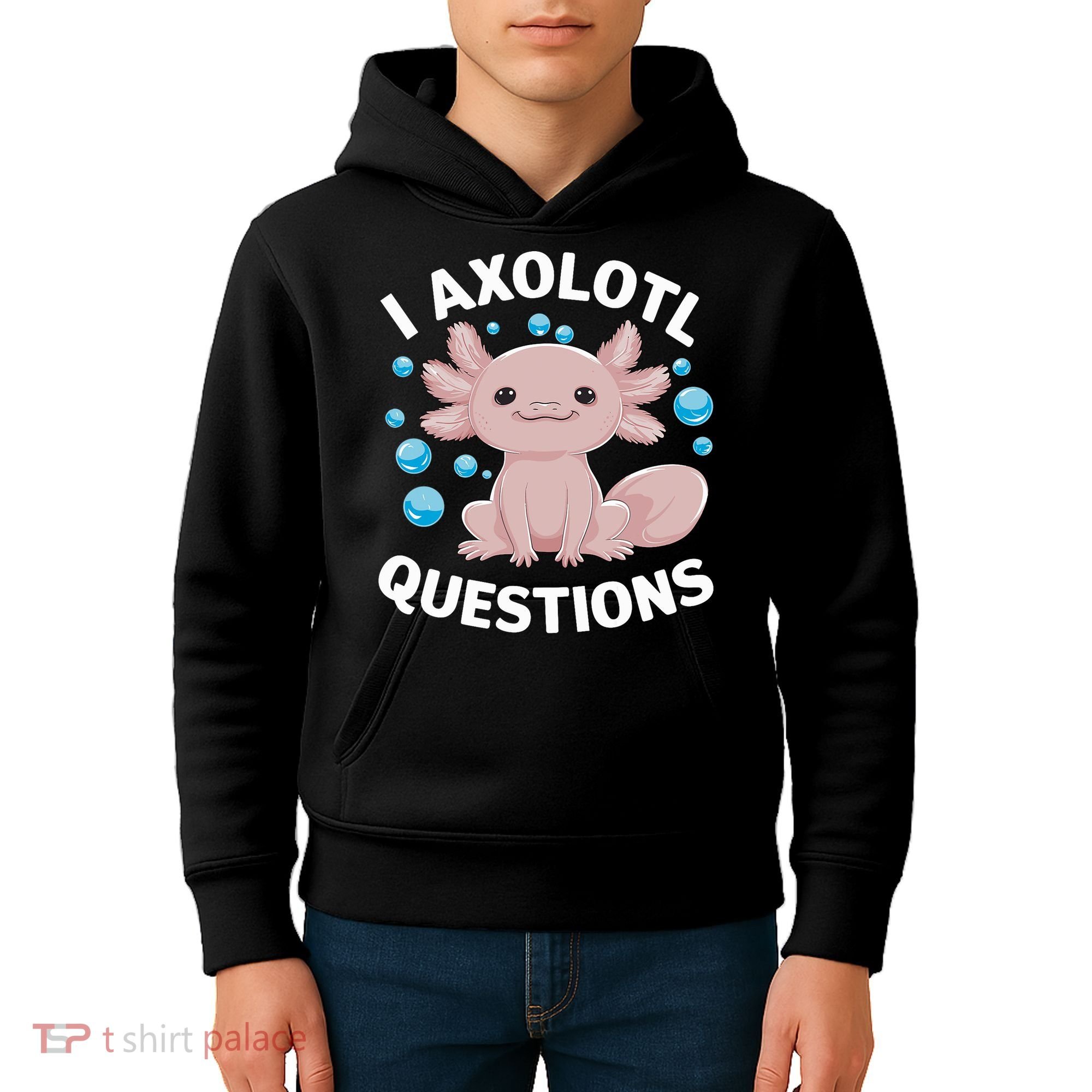 I Axolotl Questions Kawaii Axolotl Kids Hoodie