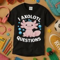 I Axolotl Questions Kawaii Axolotl Kids T-Shirt thumb 3