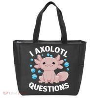 I Axolotl Questions Kawaii Axolotl Tote Bag thumb 0