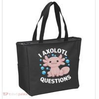 I Axolotl Questions Kawaii Axolotl Tote Bag thumb 2