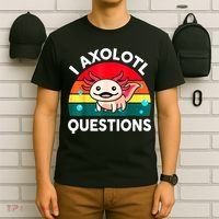 I Axolotl Questions Lover Retro Vintage T-Shirt thumb 6