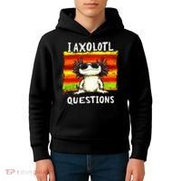 I Axolotl Questions Kids Hoodie thumb 4
