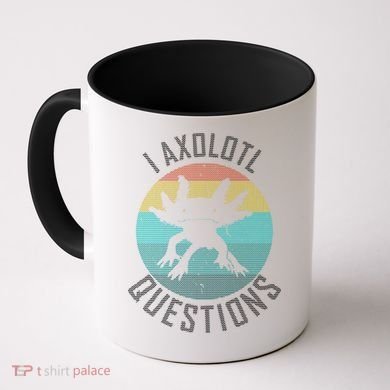 I Axolotl Questions Ugly Sweater Design Coffee Mug