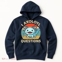 I Axolotl Questions Salamander Plush Axolotl Hoodie thumb 0