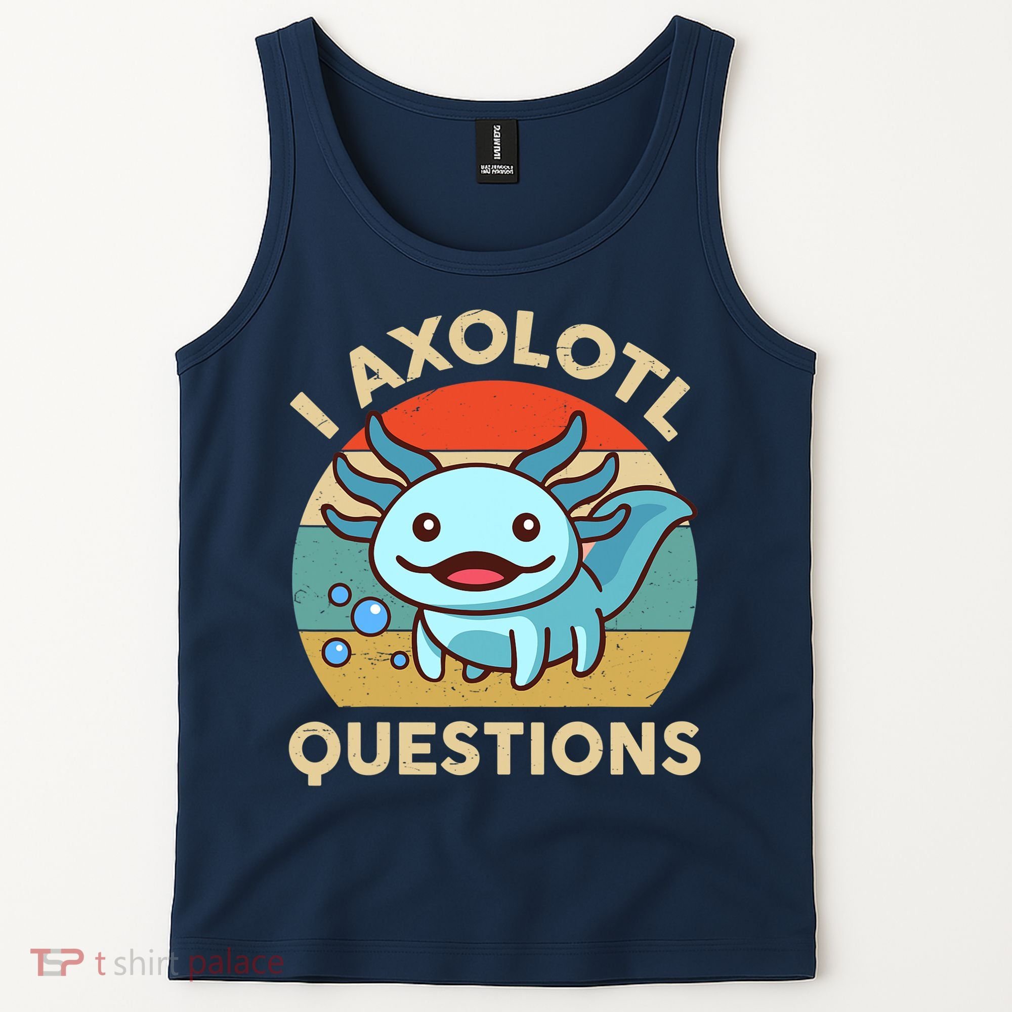 I Axolotl Questions Salamander Plush Axolotl Tank Top