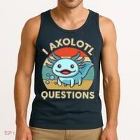 I Axolotl Questions Salamander Plush Axolotl Tank Top thumb 3
