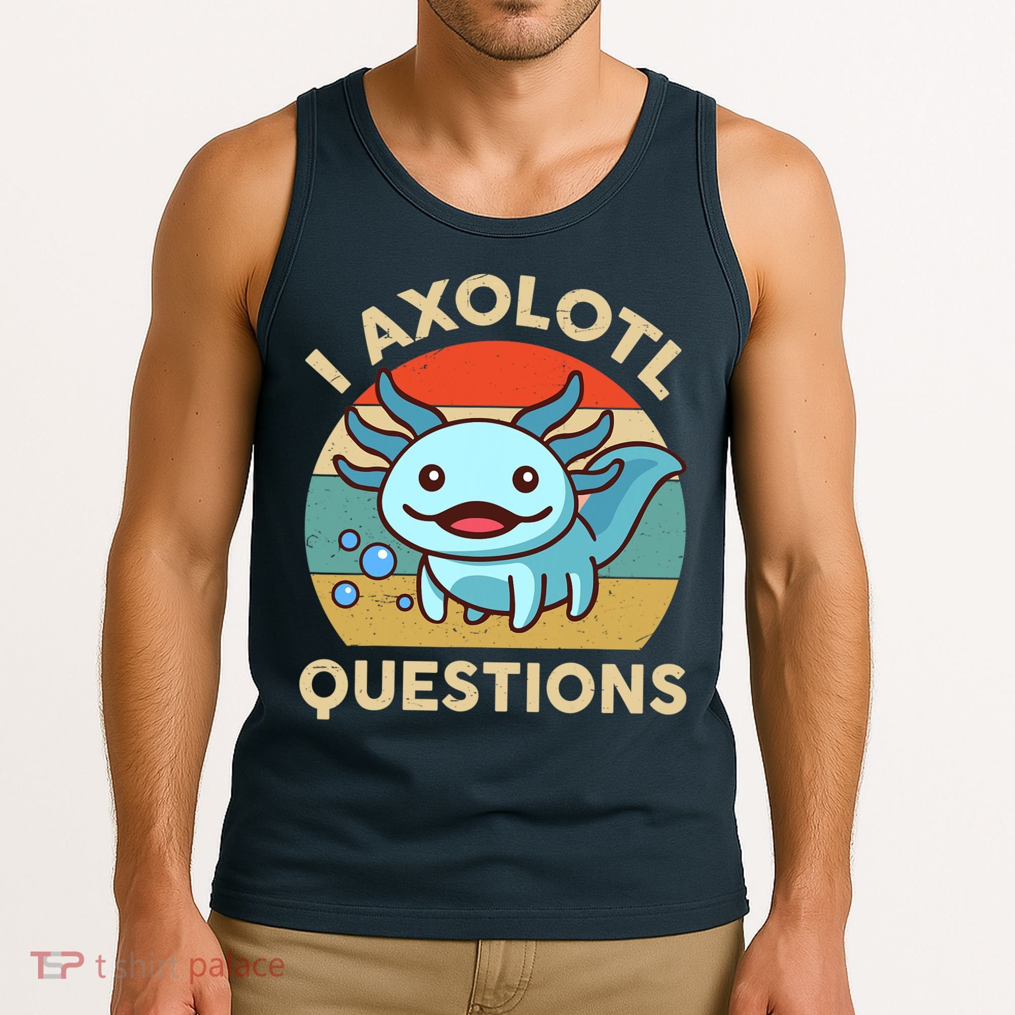 I Axolotl Questions Salamander Plush Axolotl Tank Top