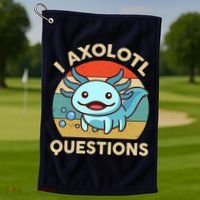 I Axolotl Questions Salamander Plush Axolotl Golf Towel thumb 1