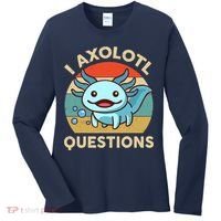 I Axolotl Questions Salamander Plush Axolotl Women's Long Sleeve Shirt thumb 0