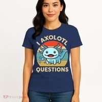 I Axolotl Questions Salamander Plush Axolotl Women's T-Shirt thumb 4