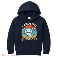 I Axolotl Questions Salamander Plush Axolotl Kids Hoodie thumb 0
