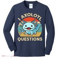 I Axolotl Questions Salamander Plush Axolotl Kids Long Sleeve Shirt thumb 0