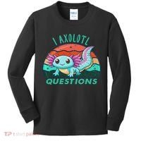 I Axolotl Questions Cute Kawaii Axolotl Lover  Kids Long Sleeve Shirt thumb 0