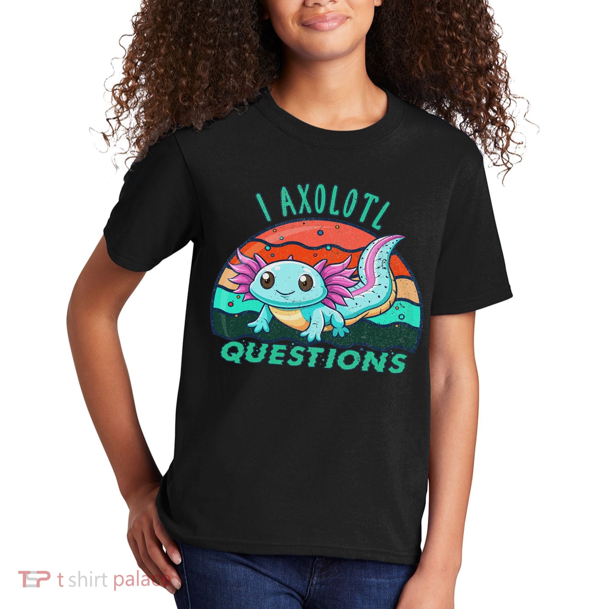 I Axolotl Questions Cute Kawaii Axolotl Lover  Kids T-Shirt