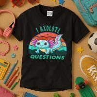 I Axolotl Questions Cute Kawaii Axolotl Lover  Kids T-Shirt thumb 3
