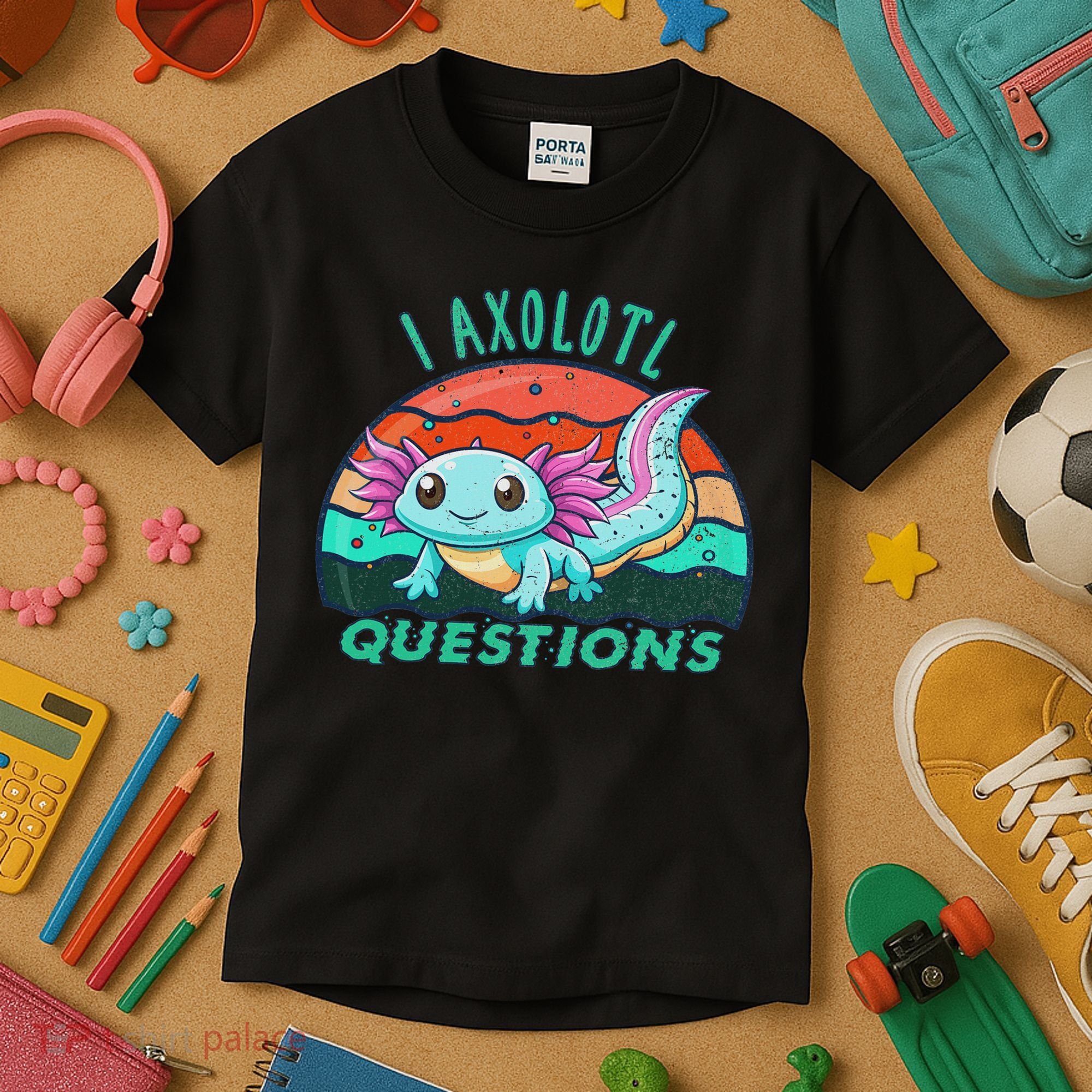 I Axolotl Questions Cute Kawaii Axolotl Lover  Kids T-Shirt