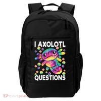 I Axolotl Questions Kawaii Axolotl Lover Backpack thumb 0