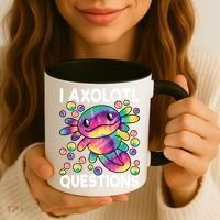 I Axolotl Questions Kawaii Axolotl Lover Coffee Mug thumb 3