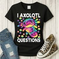 I Axolotl Questions Kawaii Axolotl Lover Women's T-Shirt thumb 3