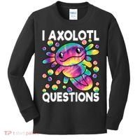 I Axolotl Questions Kawaii Axolotl Lover Kids Long Sleeve Shirt thumb 0