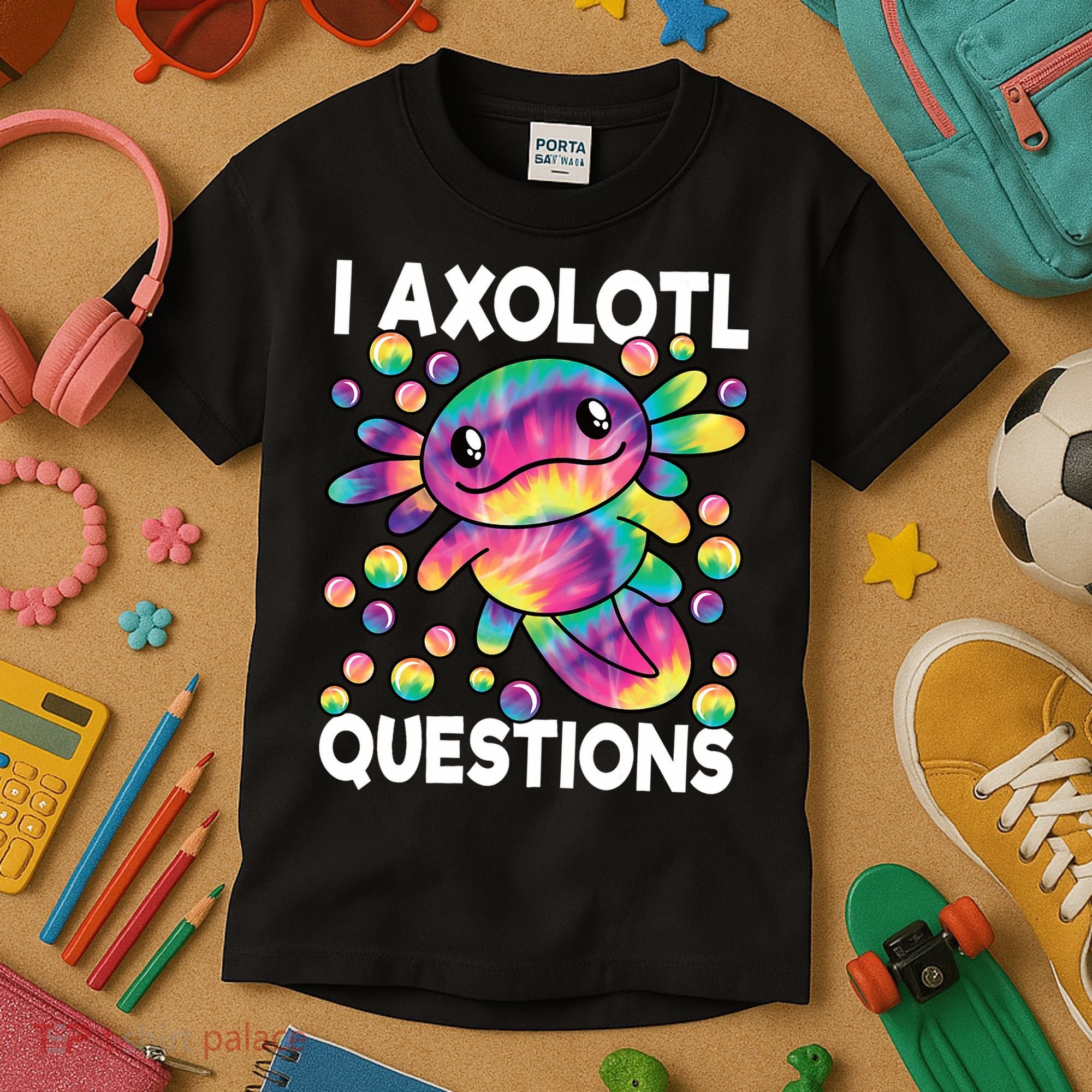 I Axolotl Questions Kawaii Axolotl Lover Kids T-Shirt