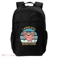 I Axolotl Questions Retro Cute Backpack thumb 0