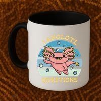 I Axolotl Questions Retro Cute Coffee Mug thumb 2
