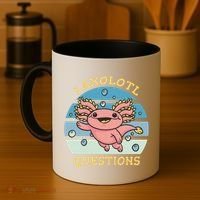 I Axolotl Questions Retro Cute Coffee Mug thumb 4