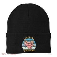 I Axolotl Questions Retro Cute Beanie thumb 0
