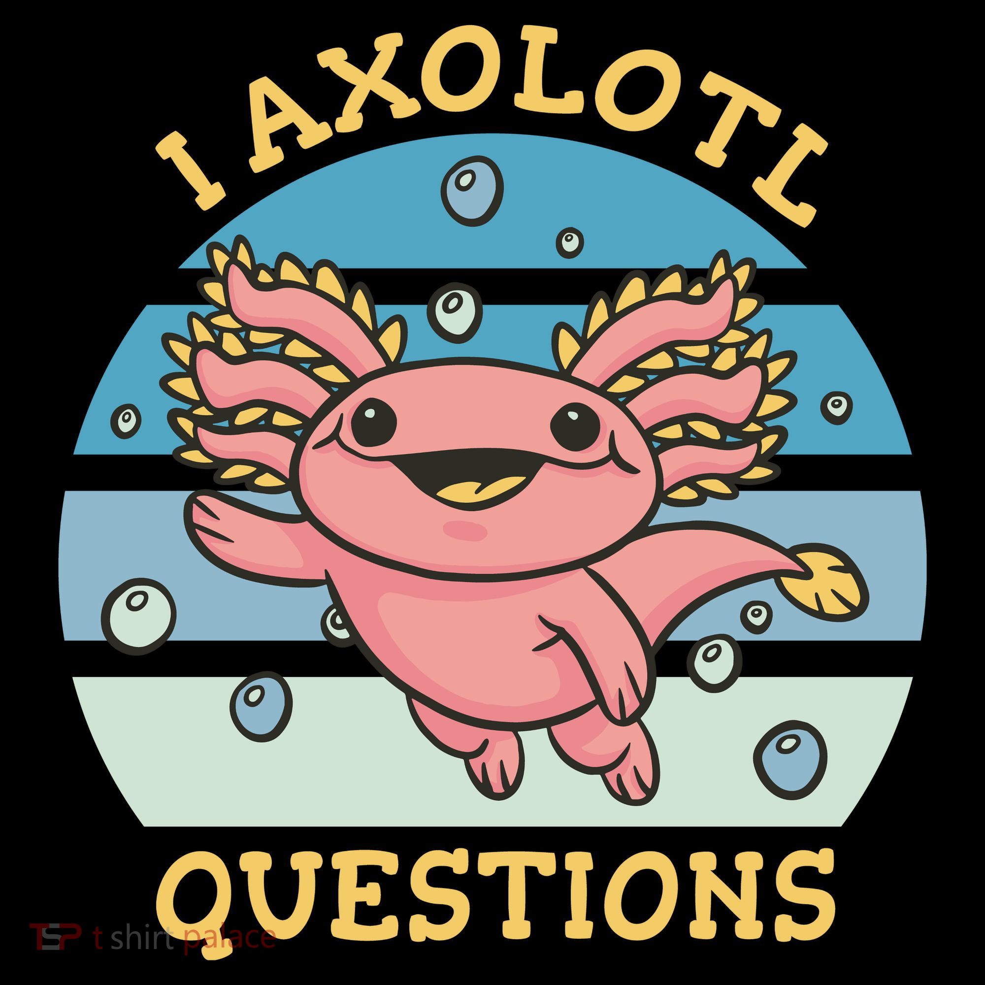 I Axolotl Questions Retro Cute Women's Hoodie