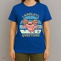 I Axolotl Questions Retro Cute T-Shirt thumb 4
