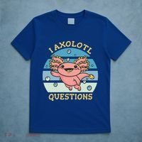 I Axolotl Questions Retro Cute T-Shirt thumb 5