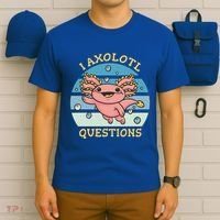 I Axolotl Questions Retro Cute T-Shirt thumb 6