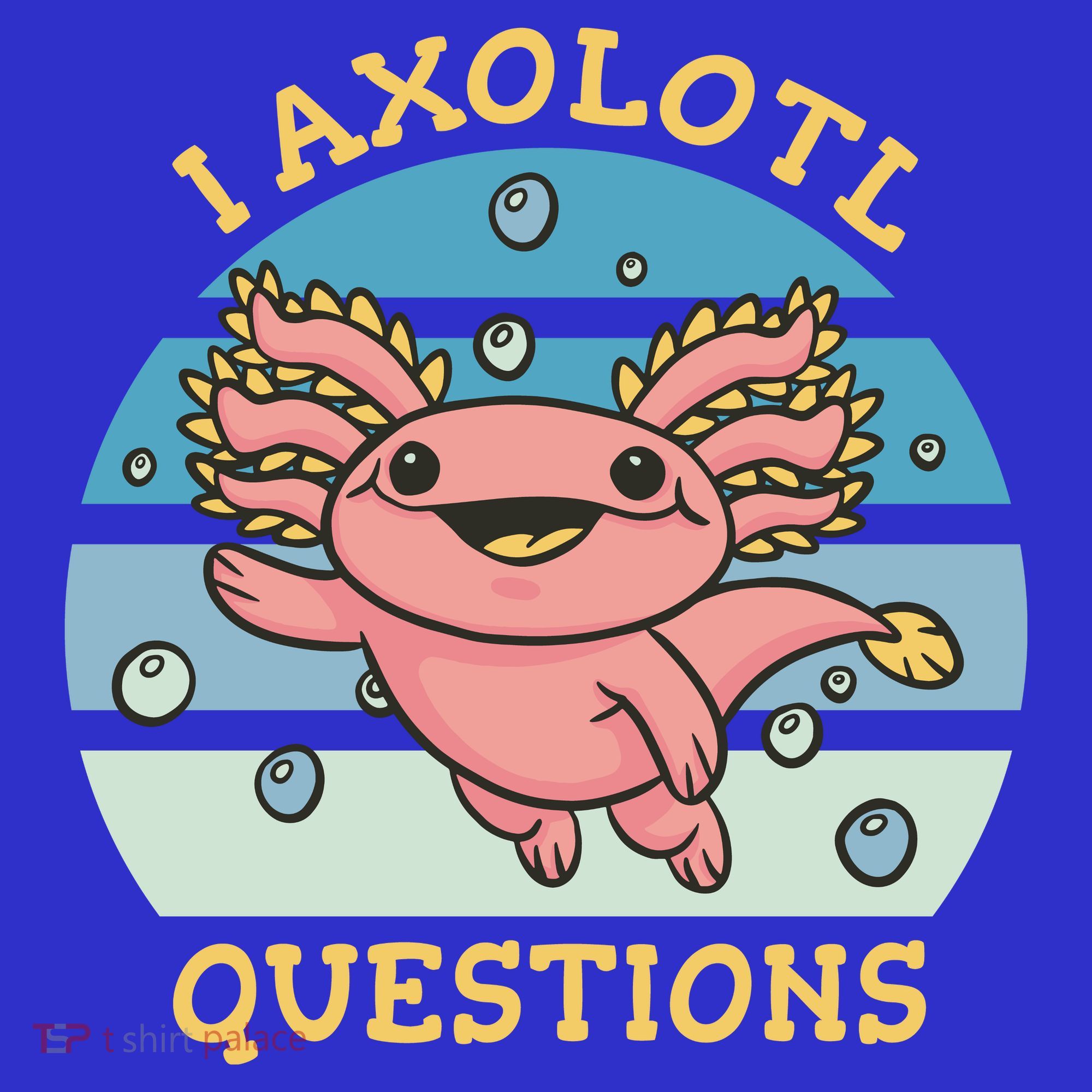 I Axolotl Questions Retro Cute Mousepad