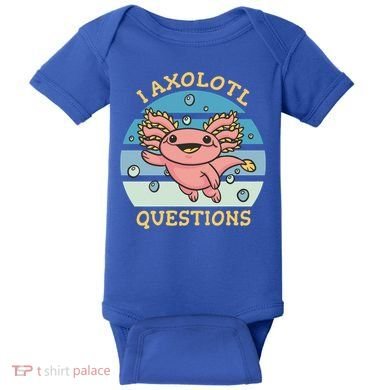 I Axolotl Questions Retro Cute Baby Bodysuit