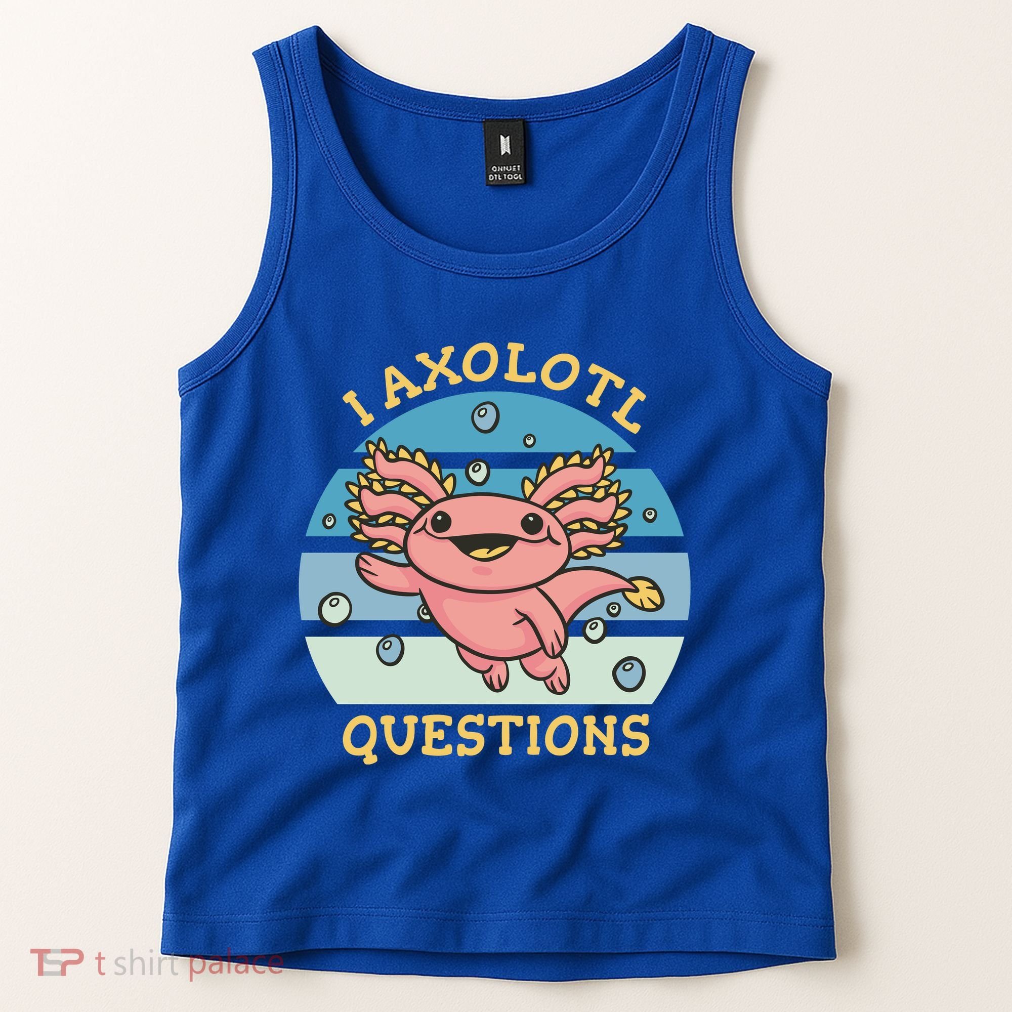 I Axolotl Questions Retro Cute Tank Top