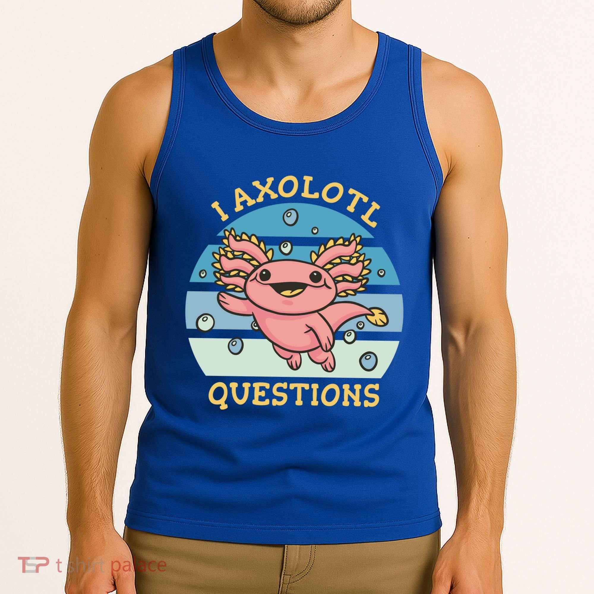 I Axolotl Questions Retro Cute Tank Top