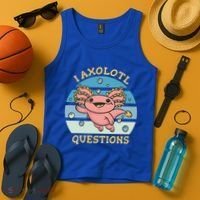 I Axolotl Questions Retro Cute Tank Top thumb 4