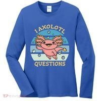 I Axolotl Questions Retro Cute Women's Long Sleeve Shirt thumb 0
