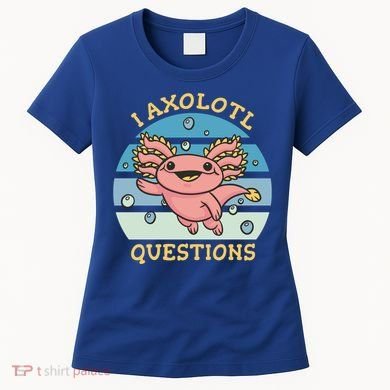 I Axolotl Questions Retro Cute Women's T-Shirt