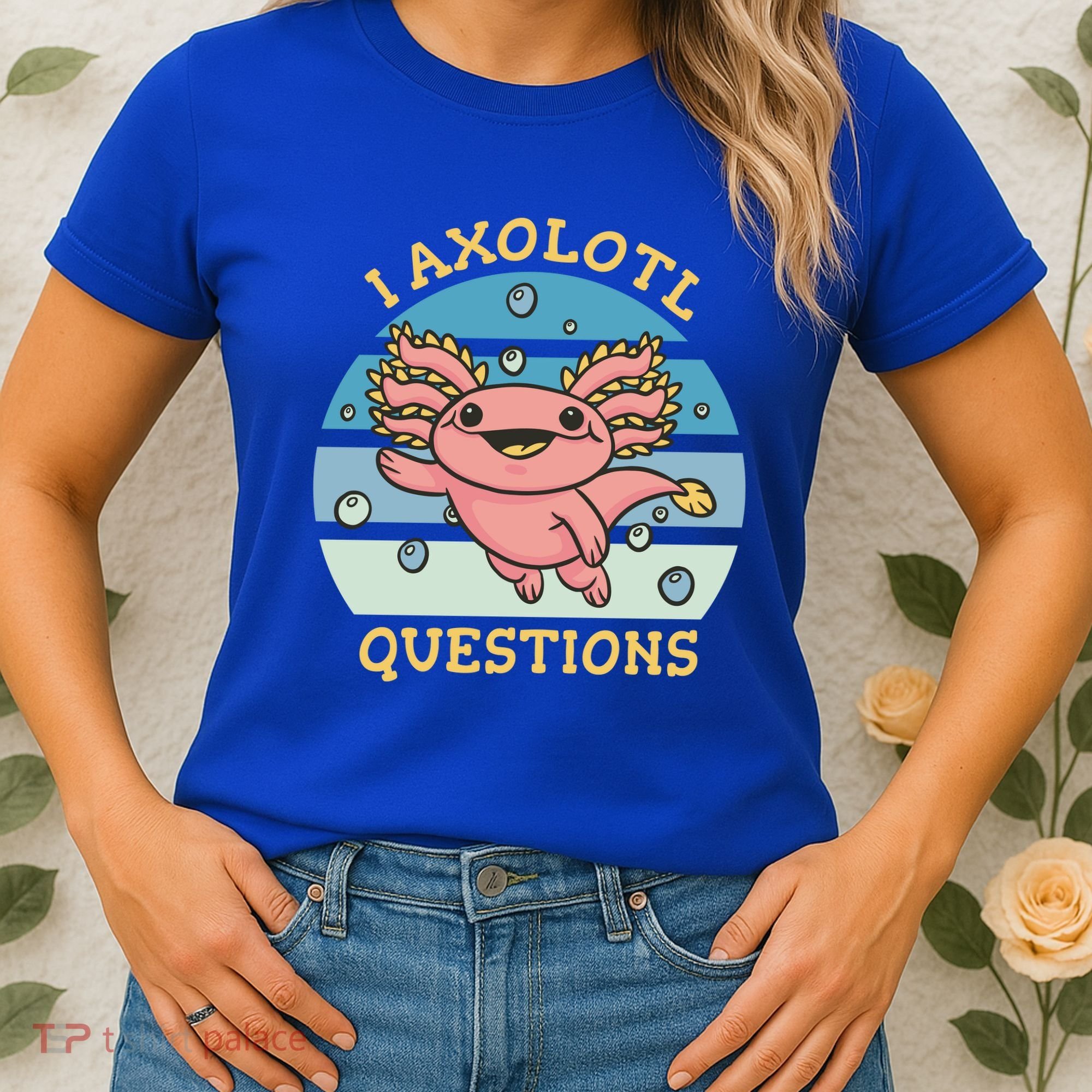 I Axolotl Questions Retro Cute Women's T-Shirt