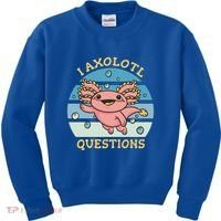 I Axolotl Questions Retro Cute Kids Sweatshirt thumb 0