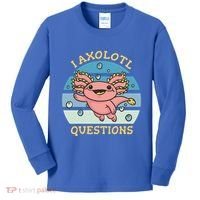 I Axolotl Questions Retro Cute Kids Long Sleeve Shirt thumb 0