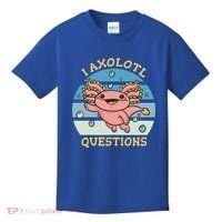 I Axolotl Questions Retro Cute Kids T-Shirt thumb 0