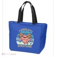 I Axolotl Questions Retro Cute Tote Bag thumb 3