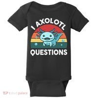 I Axolotl Questions Cute Axolotl Baby Bodysuit thumb 0