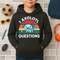 I Axolotl Questions Cute Axolotl Kids Hoodie thumb 2