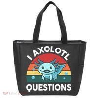 I Axolotl Questions Cute Axolotl Tote Bag thumb 0